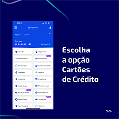 Escolha a opção Cartões de Crédito.