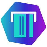 ilustrao de carto inserido em mquina para saque de dinheiro