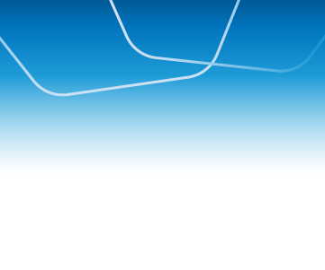 banner gradiente azul com hexagonos claros na parte superior