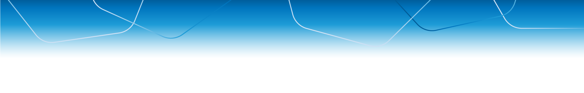 banner gradiente azul com hexagonos claros na parte superior