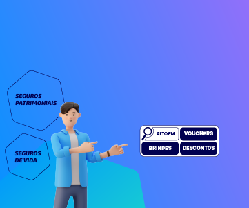 ilustra��o de jovem apontando para informa��o ao seu lado